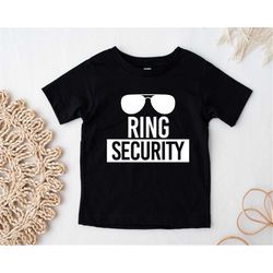 ring security shirt, ring security boys shirt, bridal party shirts, ring bearer shirt, flower girl shirt, ring bearer gi