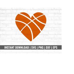 basketball svg, basketball love svg, basketball heart svg, basketball decal, basketball svg for shirts, svg file for cri