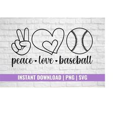 peace love baseball svg, baseball mom svg, baseball shirt design, baseball stickers svg, baseball hat svg, cut file for