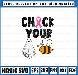 check your boo bees svg, funny breast cancer halloween svg, bee breast cancer svg, happy halloween png, digital download