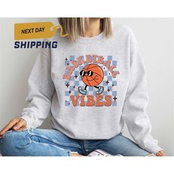 basketball shirt, basketball sweatshirt, basketball vibes, basketball mom sweatshirt, mom shirt, retro basketball, vinta