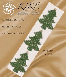 peyote pattern peyote bracelet pattern christmas tree peyote pattern design 3 drop peyote in pdf instant download diy