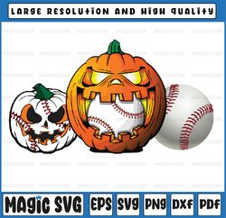 halloween baseball design png, spooky pumpkin home run png, pumpkin skeleton baseball png, happy halloween png, digital