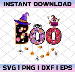 boo halloween spiders, ghosts, pumkin & witch hat png, pumpkin clipart,boo halloween png sublimation designs download