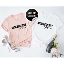 anniversary shirt, personalized anniversary shirt, wedding anniversary t-shirt, custom anniversary gift shirt, couple an
