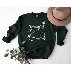 capricorn shirt, zodiac shirt, zodiac signs shirt, astrology shirt, glitter zodiac signs shirt, capricorn birthday shirt