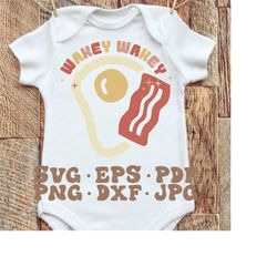 wakey wakey eggs and bakey svg | rise and shine svg, breakfast svg, bacon and eggs svg, eggs svg, bacon svg, bacon greas