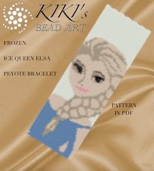 peyote pattern peyote bracelet pattern elza ice queen frozen peyote pattern design 3 drop peyote pdf instant download