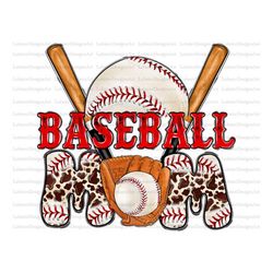 baseball mom png sublimation design, sunflowers baseball mom png, leopard baseball mom png, sports and mom - offshoreluc