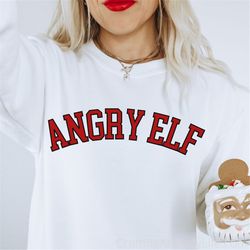 Angry Elf svg, Funny Elf svg, Funny Christmas svg, Funny svg, Christmas Sweater svg, Christmas Pillow svg, Cricut svg, C