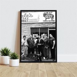 the sopranos premium canvas art, tony soprano hbo movies & tv wall art, poster, home decor, gift idea, framed, wrapped,