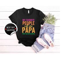 my favorite people call me grandpa, fathers day gift for grandpa, personalized grandpa shirt, grandpa tshirt with names,