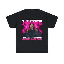 i love adam driver keanu reeves shirt, funny meme vintage graphic tee