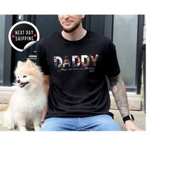 custom photo dad shirt, custom shirt, photo tshirt, father's day shirt, birthday t-shirt, father's gift, t-shirt for dad