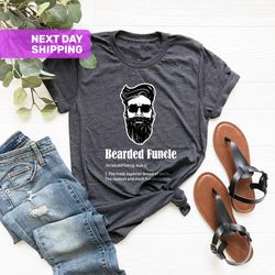 bearded funcle shirt, funny uncle shirt, bearded funcle defi