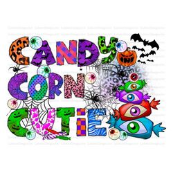 candy corn cutie png, halloween png, candypng, tie dye, candy corn png, pumpkin png, leopard, digital download, hallowee