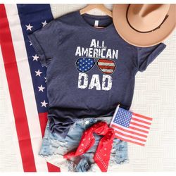 all american dad shirt, american glasses shirt, american dad shirt, 4th of july shirt, patriotic dad shirt, american shi