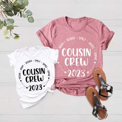 Custom Name Cousin Crew Shirt, Vacation Shirt, Cousin Trip S