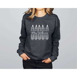 custom teacher sweatshirt, teacher team sweatshirt, back to school gift, matching teacher sweater, teacher name, persona