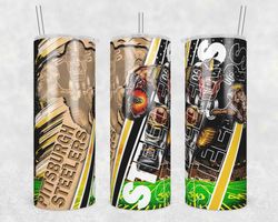 pittsburgh steelers wood mascot tumbler wrap, pittsburgh steelers wood mascot png, nfl tumbler template,