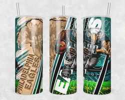 philadelphia eagles wood mascot tumbler wrap, philadelphia eagles wood mascot png, nfl tumbler template