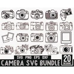 camera svg bundle, floral camera svg, digital camera svg, vintage camera svg, photography svg, instant camera, camera cr