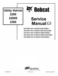 2200 2200s 2300 utility vehicle service manual & parts manual