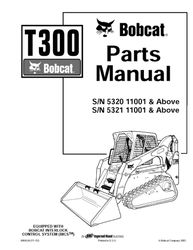 t300 track loader parts manual sn 5320 11001 & above sn 5321 11001