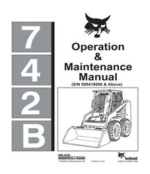 1996 742b skid steer operator maintenance instruction manual