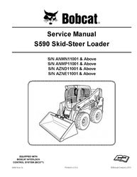 s590 skid-steer loader service repair manual s n anmn11001 above - download now
