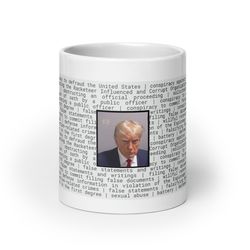 Trump Mugshot Mug - Official Donald Trump Mug 2023 Mugshot Mug