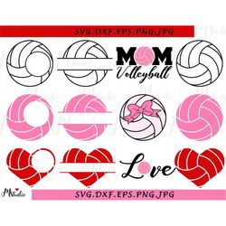 volleyball monogram svg, split volleyball, volleyball girl, love volleyball, mom volleyball, volleyball mom, files for s