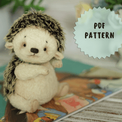 pattern of the hedgehog teddy, sewing toys hedgehog