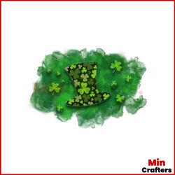 leprechaun hat with clover leaf png sublimation, st. patricks day png