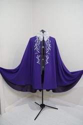 grisha purple durast cape - shadow and bone cosplay costume