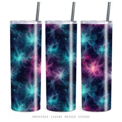 abstract nebulas 20 oz skinny tumbler sublimation design digital download png instant digital only 20 oz tumbler wrap