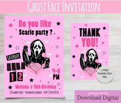 doll invitation, lol surprise invitation, horror invitation