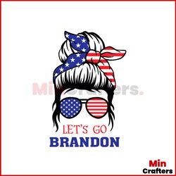 let's go brandon skull american flag svg, american flag svg