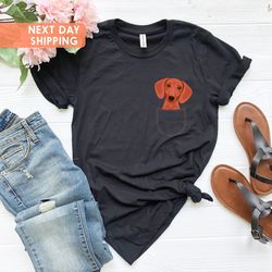 dachshund dog with middle finger in the pocket funny t-shirt