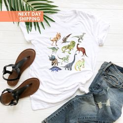 dinosaurs print shirt, triceratops shirt, birthday gift, chr