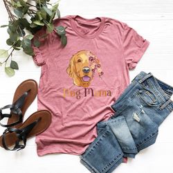 dog mama shirt, dog face and paws shirt, dog mom shirt, moth