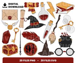 bundle layered svg, wizarding svg, gryffindor svg, magic svg, digital download, clipart, png, svg, cricut, cut file