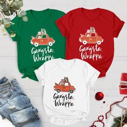 gangsta wrappa shirt, christmas shirt,gangster wrapper shirt