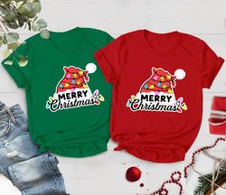 santa hat christmas shirt, santa shirt, christmas tee, merry