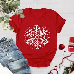 snowflake shirt, christmas shirt, cute winter shirt, christm