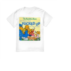 the beerstain bears get absolutely fuked up in the woods shirt