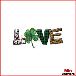 leopard pattern love patrick sublimation, st. patricks day png, leopard pattern png