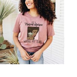 Funny Travel Nurse RN T-Shirt, Traveler Nursing Shirt, Black Nurse Pride TShirt, African American Woman Melanin Register