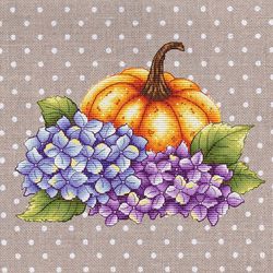 pumpkin cross stitch pattern autumn cross stitch pattern halloween cross stitch pattern hydrangea cross stitch pdf