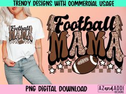 football mama png, football mom sublimation, retro football